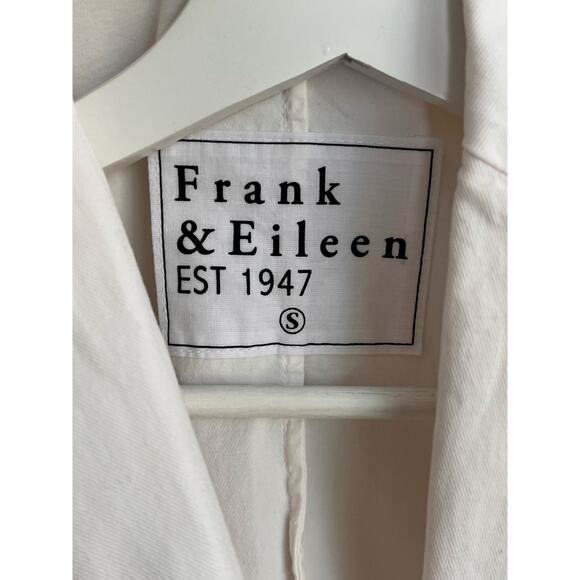 Frank & Eileen Dublin Long Sleeve Open Front Tailored Blazer Vintage White Small - Picture 5 of 7